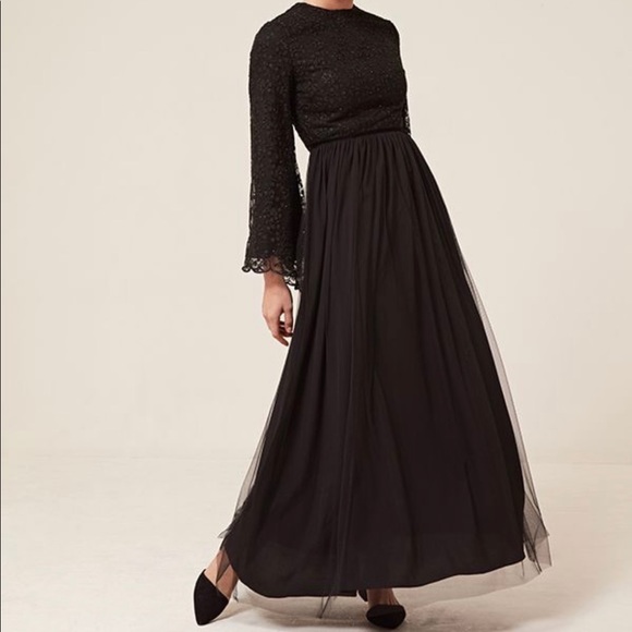 Inayah Black Long Sleeve Dress Medium - NWT - Picture 1 of 6